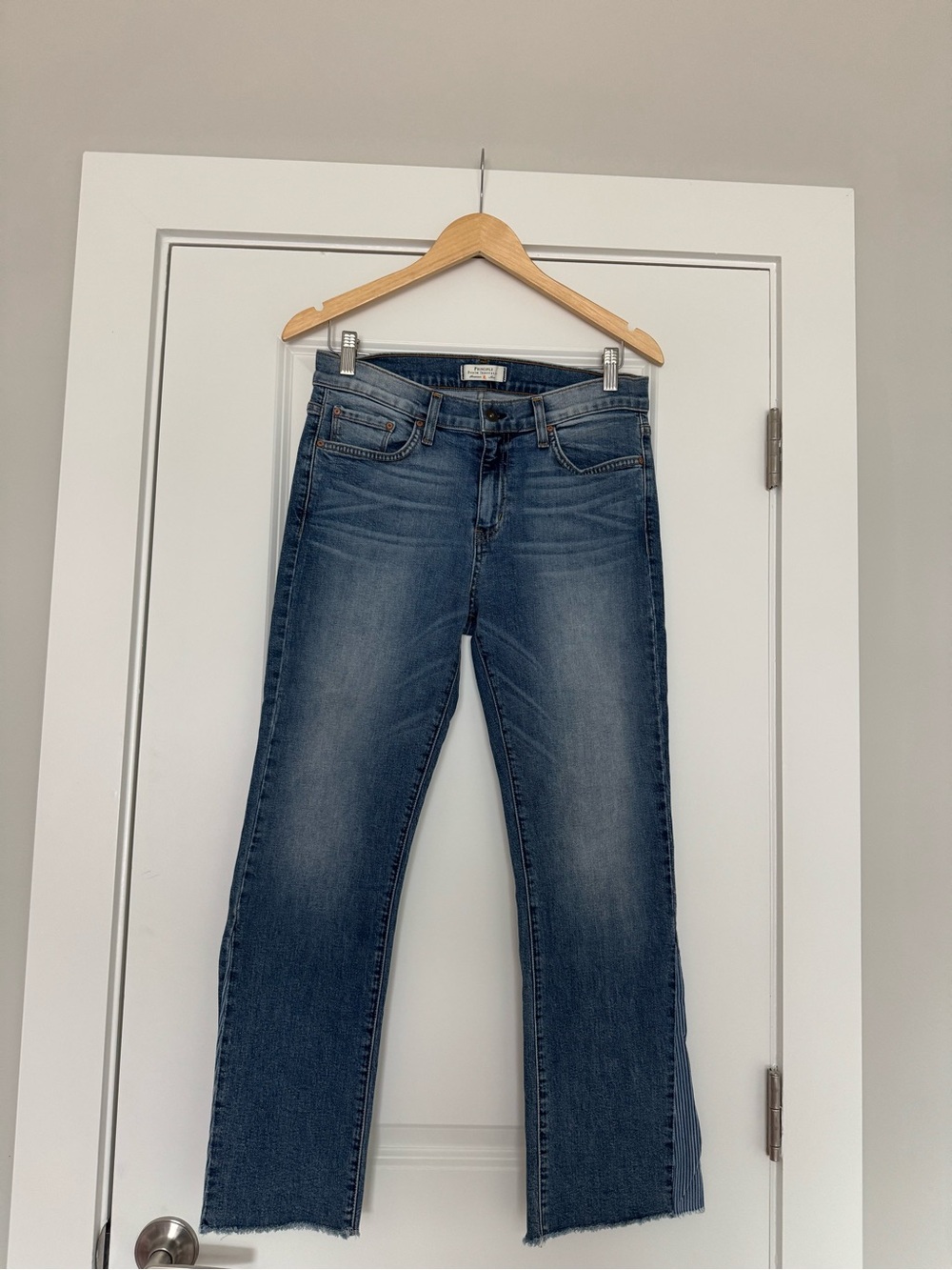 Principle Straight Leg Women's Jeans in Medium Blue Wash